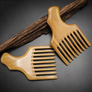 Wooden Afro Comb